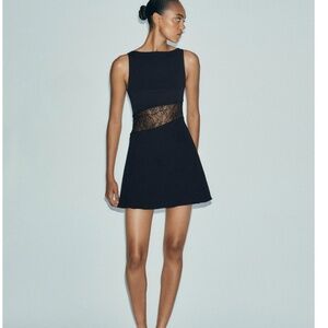 Black Zara dress with lace